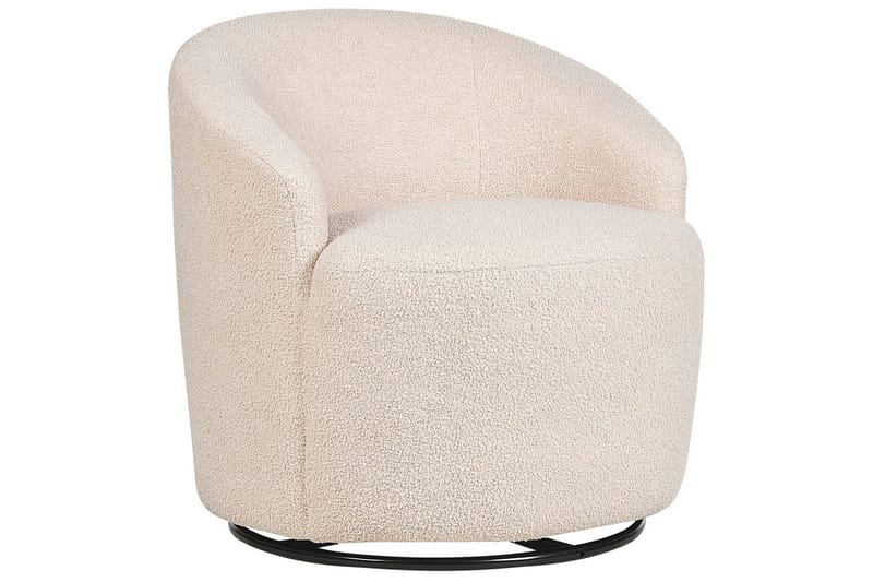 Kääntyvä nojatuoli Davik - Beige, musta - Huonekalut - Tuoli & nojatuoli - Nojatuoli & lepotuoli