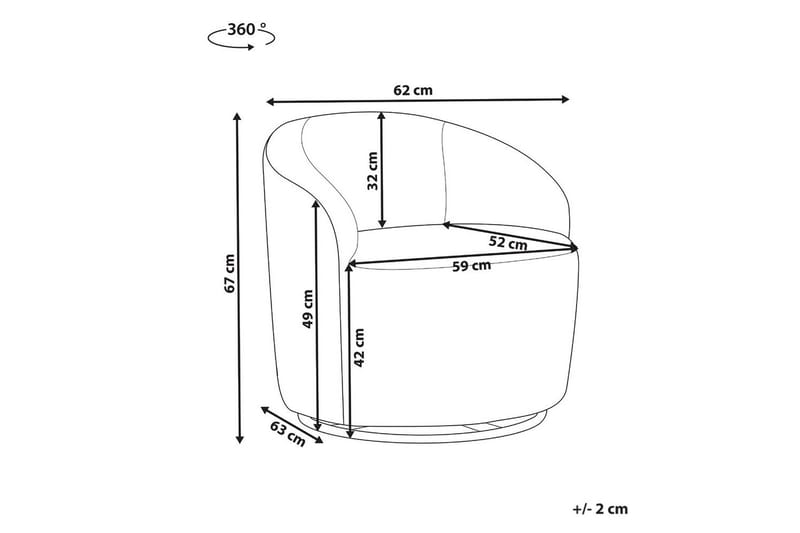 Kääntyvä nojatuoli Davik - Beige, musta - Huonekalut - Tuoli & nojatuoli - Nojatuoli & lepotuoli