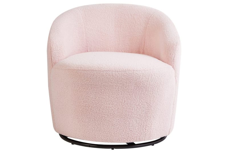 Kääntyvä nojatuoli Davik - Rosa, Musta, Vaaleanpunainen, musta - Huonekalut - Tuoli & nojatuoli - Nojatuoli & lepotuoli