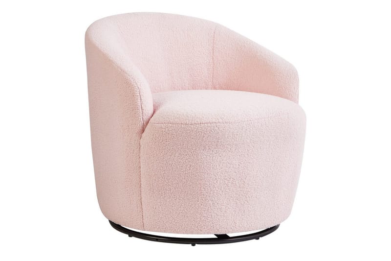 Kääntyvä nojatuoli Davik - Rosa, Musta, Vaaleanpunainen, musta - Huonekalut - Tuoli & nojatuoli - Nojatuoli & lepotuoli