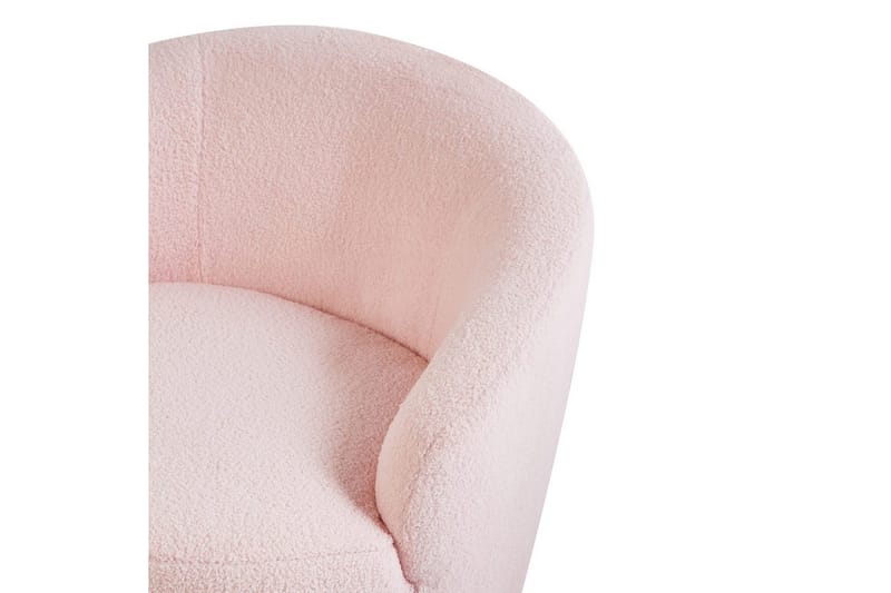 Kääntyvä nojatuoli Davik - Rosa, Musta, Vaaleanpunainen, musta - Huonekalut - Tuoli & nojatuoli - Nojatuoli & lepotuoli