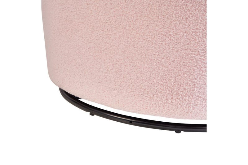 Kääntyvä nojatuoli Davik - Rosa, Musta, Vaaleanpunainen, musta - Huonekalut - Tuoli & nojatuoli - Nojatuoli & lepotuoli