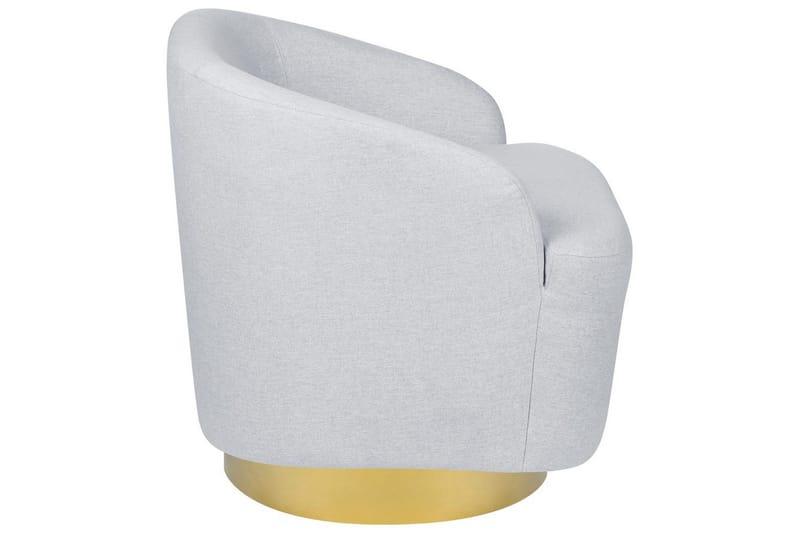 Kääntyvä nojatuoli Lavik - Harmaa, kulta, Harmaa, Kulta - Huonekalut - Tuoli & nojatuoli - Nojatuoli & lepotuoli