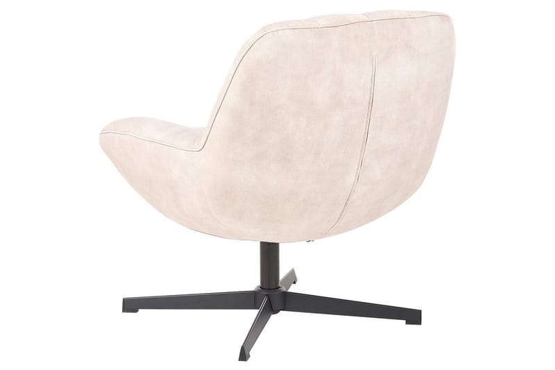 Kääntyvä nojatuoli Lia - Beige, musta - Huonekalut - Tuoli & nojatuoli - Nojatuoli & lepotuoli