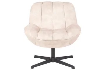 Kääntyvä nojatuoli Lia - Beige, musta - Huonekalut - Tuoli & nojatuoli - Nojatuoli & lepotuoli