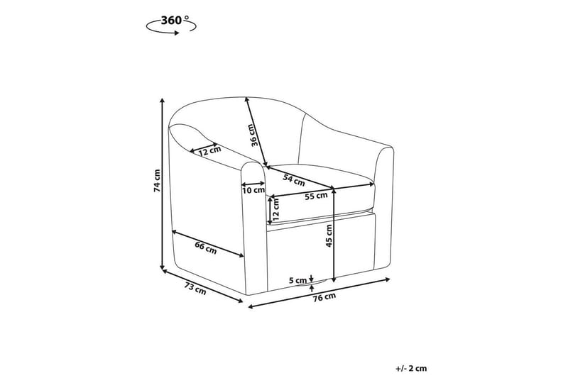 Kääntyvä nojatuoli Magnor - Vihreä, musta - Huonekalut - Tuoli & nojatuoli - Nojatuoli & lepotuoli