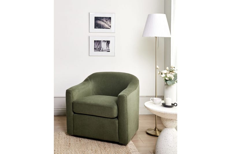 Kääntyvä nojatuoli Magnor - Vihreä, musta - Huonekalut - Tuoli & nojatuoli - Nojatuoli & lepotuoli