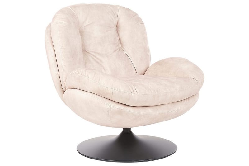 Kääntyvä nojatuoli Nolvik - Beige, musta - Huonekalut - Tuoli & nojatuoli - Nojatuoli & lepotuoli