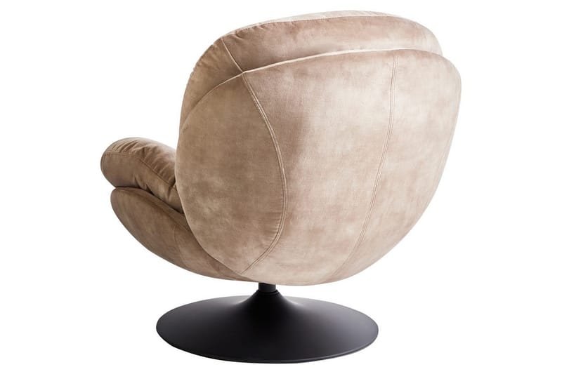 Kääntyvä nojatuoli Nolvik - Hiekanbeige, musta, Hiekkabeige, musta - Huonekalut - Tuoli & nojatuoli - Nojatuoli & lepotuoli