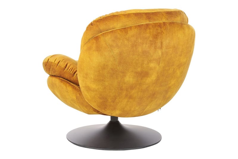 Kääntyvä nojatuoli Nolvik - Keltainen, Musta, Keltainen, musta - Huonekalut - Tuoli & nojatuoli - Nojatuoli & lepotuoli