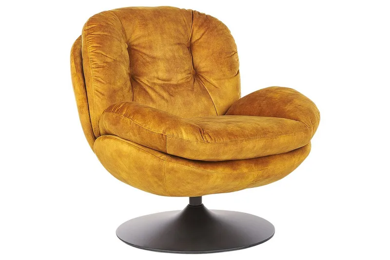 Kääntyvä nojatuoli Nolvik, Keltainen, Musta, Keltainen, musta