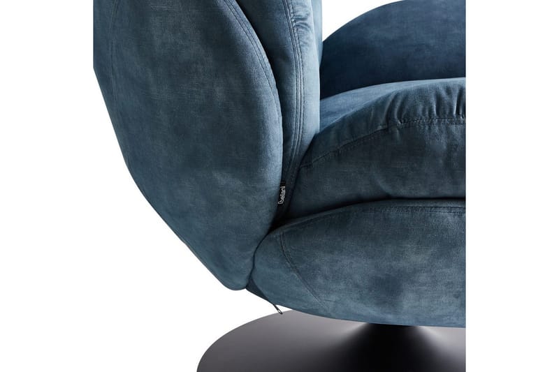 Kääntyvä nojatuoli Nolvik - Sininen, Musta - Huonekalut - Tuoli & nojatuoli - Nojatuoli & lepotuoli