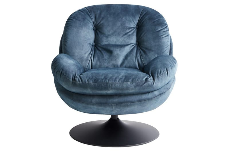 Kääntyvä nojatuoli Nolvik - Sininen, Musta - Huonekalut - Tuoli & nojatuoli - Nojatuoli & lepotuoli