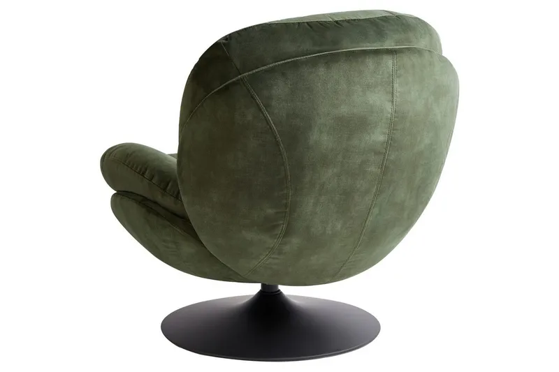 Kääntyvä nojatuoli Nolvik - Vihreä, musta - Huonekalut - Tuoli & nojatuoli - Nojatuoli & lepotuoli