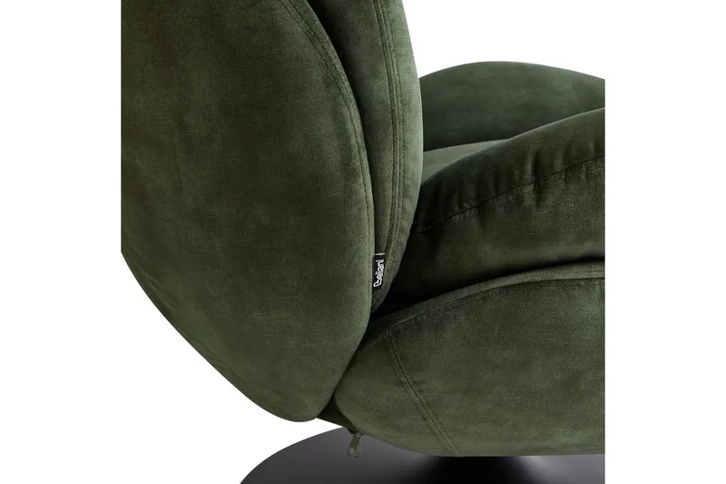 Kääntyvä nojatuoli Nolvik - Vihreä, musta - Huonekalut - Tuoli & nojatuoli - Nojatuoli & lepotuoli