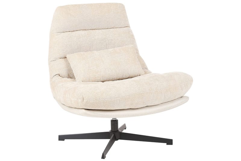 Kääntyvä nojatuoli Tovik - Beige, musta - Huonekalut - Tuoli & nojatuoli - Nojatuoli & lepotuoli