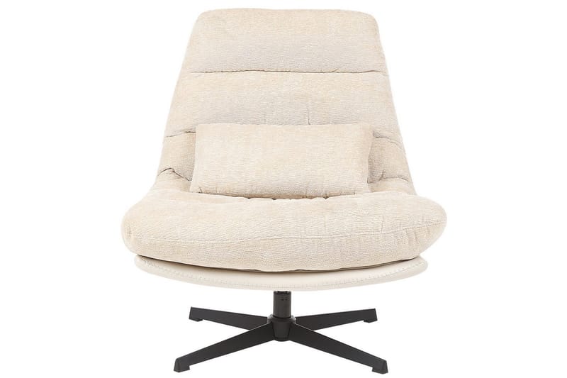 Kääntyvä nojatuoli Tovik - Beige, musta - Huonekalut - Tuoli & nojatuoli - Nojatuoli & lepotuoli