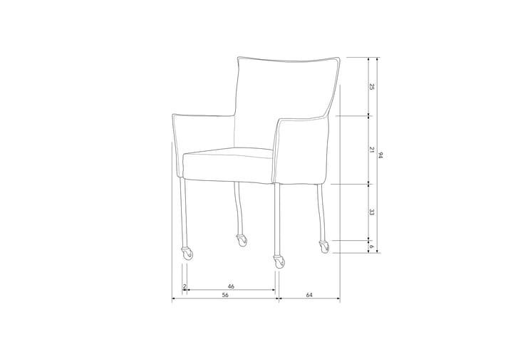 Käsinojatuoli Against - Ruskea - Ruokapöydän tuolit - Meikkituoli - Käsinojallinen tuoli