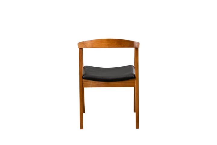 Käsinojatuoli Albero - Pähkinä/Musta - Ruokapöydän tuolit - Meikkituoli - Käsinojallinen tuoli
