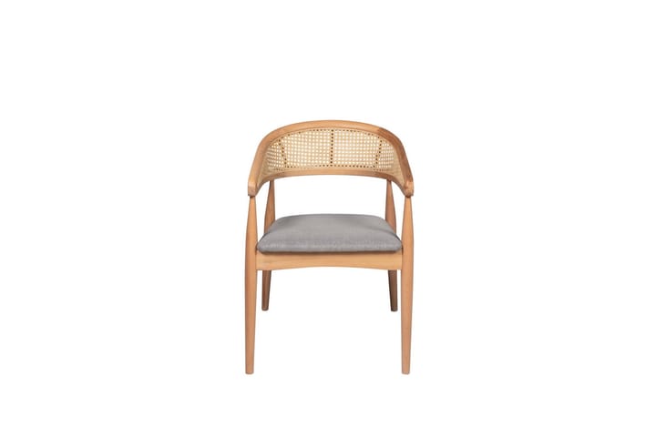 Käsinojatuoli Morille - Natural - Ruokapöydän tuolit - Meikkituoli - Käsinojallinen tuoli