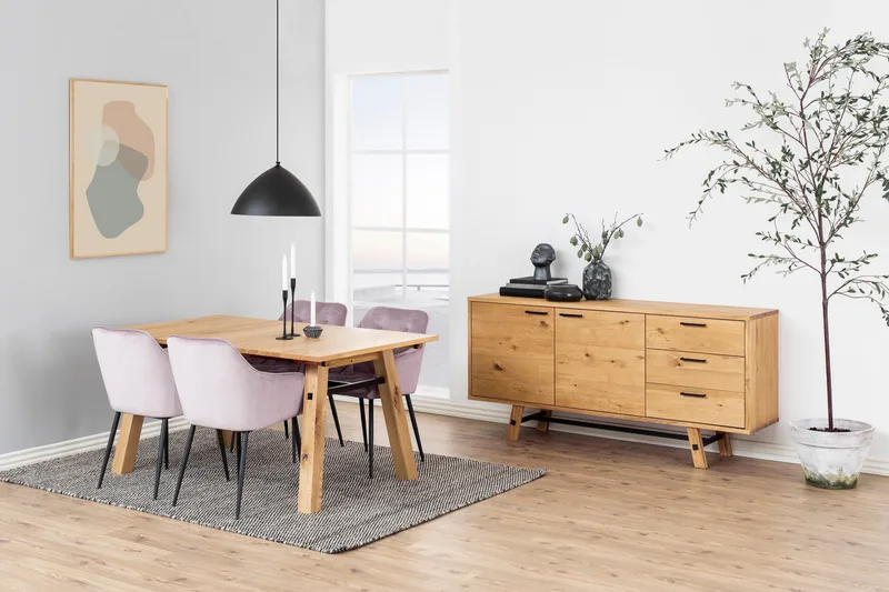 Käsinojatuoli Olze - Vaaleanpunainen - Huonekalut - Tuoli & nojatuoli - Ruokapöydän tuolit