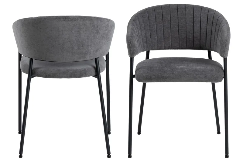 Käsinojatuoli Sanno - Harmaa - Huonekalut - Tuoli & nojatuoli - Ruokapöydän tuolit