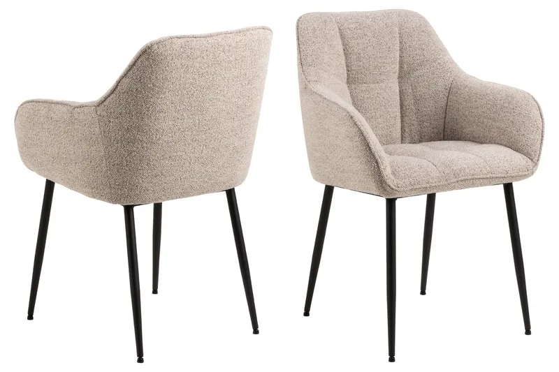 Käsinojatuoli Weatherly - Beige - Huonekalut - Tuoli & nojatuoli - Ruokapöydän tuolit