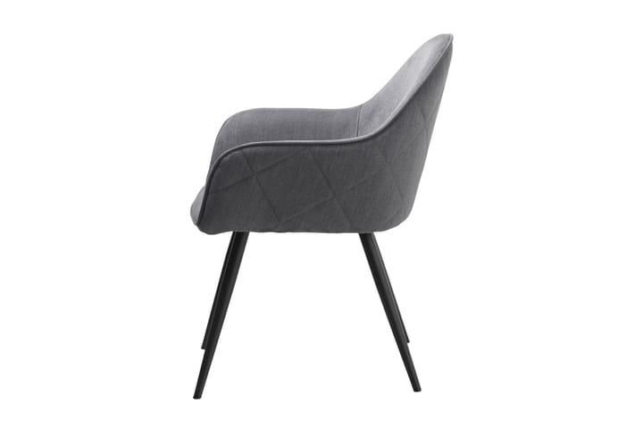 Karmituoli Busquets - Harmaa - Ruokapöydän tuolit - Meikkituoli - Käsinojallinen tuoli
