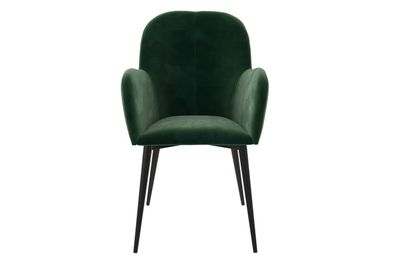 Nojatuoli Fitz Vihreä/Sametti - Dorel Home - Huonekalut - Tuoli & nojatuoli - Käsinojallinen tuoli
