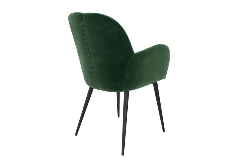 Nojatuoli Fitz Vihreä/Sametti - Dorel Home - Huonekalut - Tuoli & nojatuoli - Käsinojallinen tuoli
