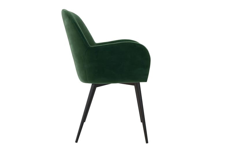 Nojatuoli Fitz Vihreä/Sametti - Dorel Home - Huonekalut - Tuoli & nojatuoli - Käsinojallinen tuoli