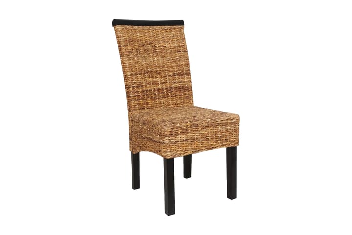 Ruokapöydän tuolit 2 kpl manilla ja täysi mangopuu - Ruskea - Meikkituoli - Käsinojallinen tuoli - Ruokapöydän tuolit