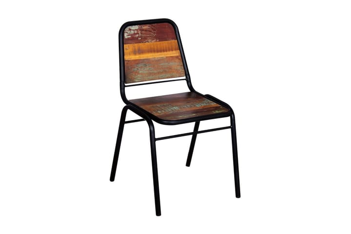 Ruokapöydän tuolit 4 kpl täysi uusiokäytetty puu - Ruskea - Meikkituoli - Käsinojallinen tuoli - Ruokapöydän tuolit