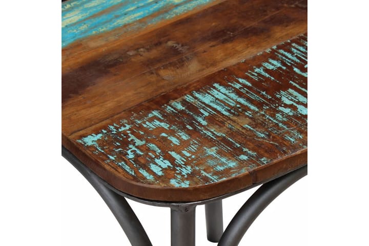 Ruokapöydän tuolit 4 kpl täysi uusiokäytetty puu - Ruskea - Ruokapöydän tuolit - Käsinojallinen tuoli - Meikkituoli