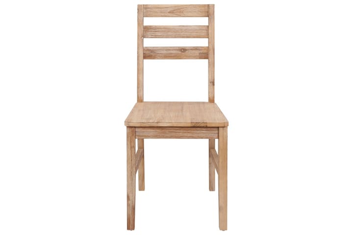 Ruokapöydän tuolit 6 kpl kiinteä akaasiapuu - Ruskea - Ruokapöydän tuolit - Käsinojallinen tuoli - Meikkituoli