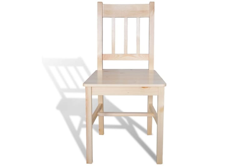 Ruokapöydän tuolit 6 kpl mänty - Beige - Huonekalut - Tuoli & nojatuoli - Käsinojallinen tuoli