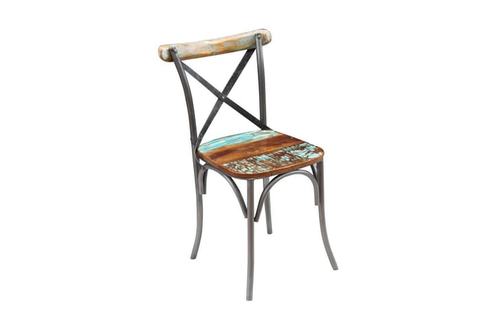 Ruokapöydän tuolit 6 kpl täysi uusiokäytetty puu - Ruskea - Ruokapöydän tuolit - Käsinojallinen tuoli - Meikkituoli