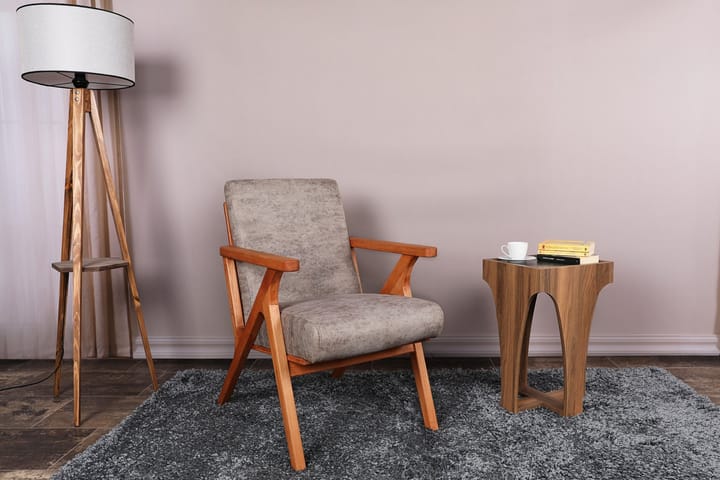 Ruokatuoli Parupe - Harmaa - Ruokapöydän tuolit - Meikkituoli - Käsinojallinen tuoli