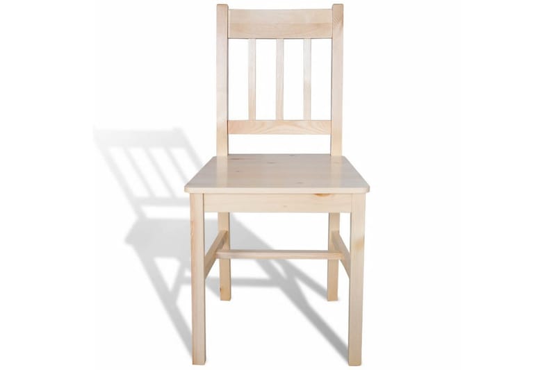 Ruokatuolit 4 kpl mänty - Beige - Huonekalut - Tuoli & nojatuoli - Käsinojallinen tuoli