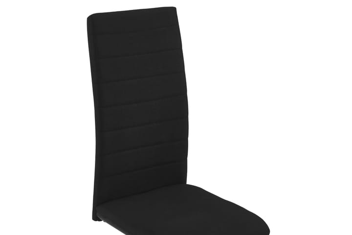 Ruokatuolit takajalattomat 2 kpl musta kangas - Musta - Meikkituoli - Käsinojallinen tuoli - Ruokapöydän tuolit