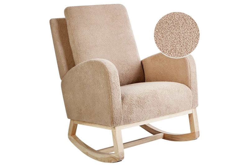 Keinutuoli Alsta - Beige, ruskea - Huonekalut - Tuoli & nojatuoli - Nojatuoli & lepotuoli