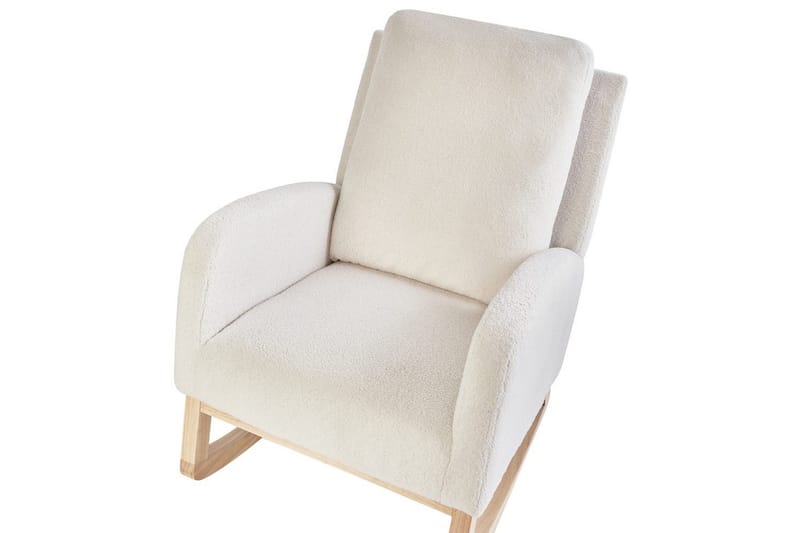 Keinutuoli Alsta - Valkoinen, ruskea - Huonekalut - Tuoli & nojatuoli - Nojatuoli & lepotuoli