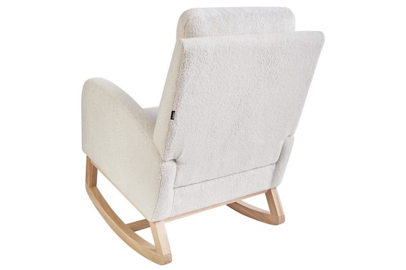 Keinutuoli Alsta - Valkoinen, ruskea - Huonekalut - Tuoli & nojatuoli - Nojatuoli & lepotuoli