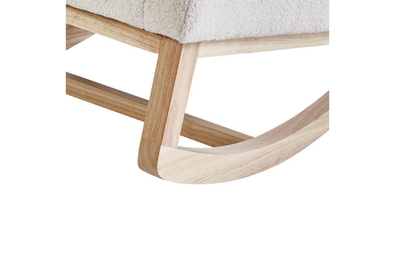 Keinutuoli Alsta - Valkoinen, ruskea - Huonekalut - Tuoli & nojatuoli - Nojatuoli & lepotuoli