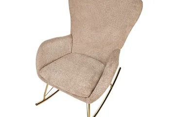 Keinutuoli Anaset - Beige, kulta - Huonekalut - Tuoli & nojatuoli - Pyörivät tuolit & keinutuoli