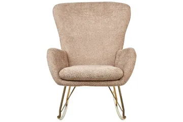 Keinutuoli Anaset - Beige, kulta - Huonekalut - Tuoli & nojatuoli - Pyörivät tuolit & keinutuoli