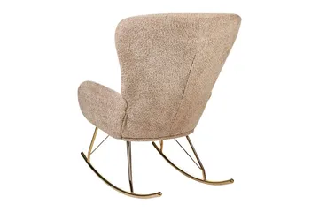 Keinutuoli Anaset - Beige, kulta - Huonekalut - Tuoli & nojatuoli - Pyörivät tuolit & keinutuoli