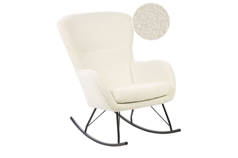 Keinutuoli Anaset - Kermanvärinen, Musta - Huonekalut - Tuoli & nojatuoli - Nojatuoli & lepotuoli