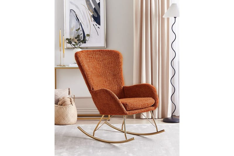 Keinutuoli Anaset - Oranssi, kulta - Huonekalut - Tuoli & nojatuoli - Nojatuoli & lepotuoli