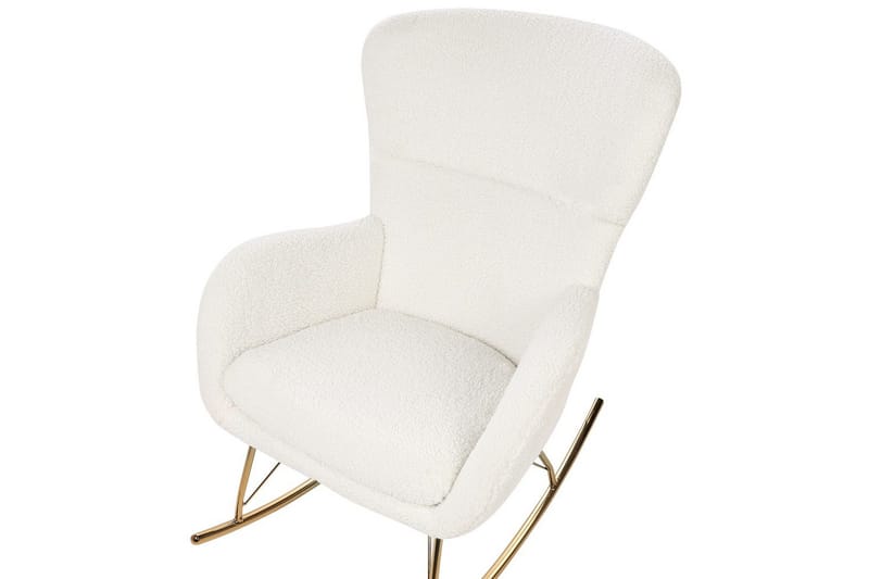 Keinutuoli Anaset - Valkoinen, kulta - Huonekalut - Tuoli & nojatuoli - Nojatuoli & lepotuoli